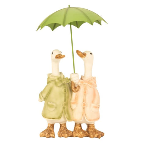 Gæs med paraply 28 cm høje