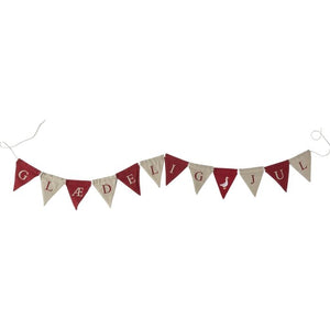 Guirlande med 'Glædelig Jul' 215 cm