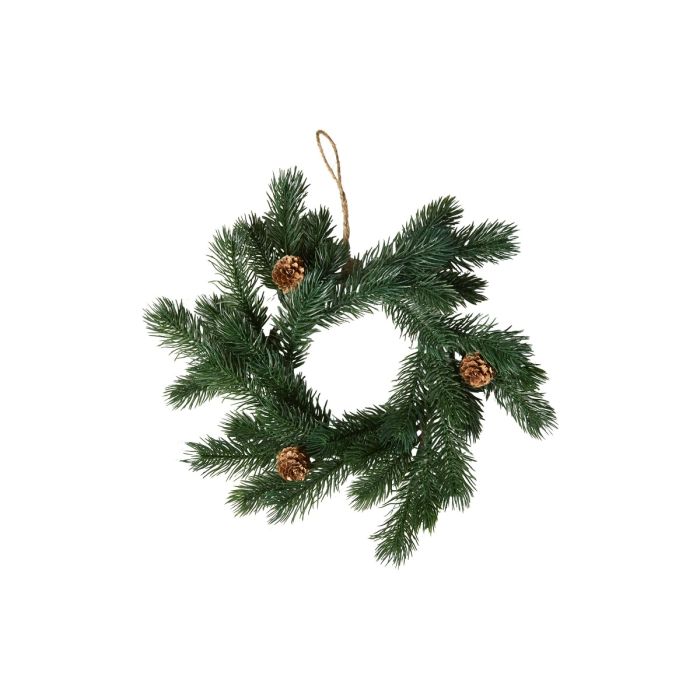 Krans med gran og kogler 30 cm i dia