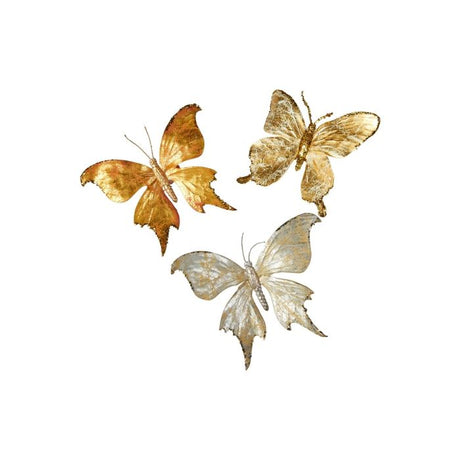 Sommerfugle med klips i 3 forskellige nuancer fra Speedtsberg.