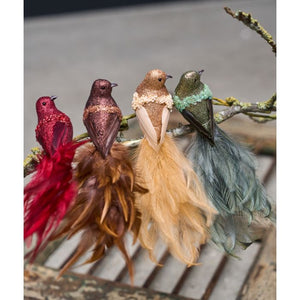 Fugl med klips 22 cm lang