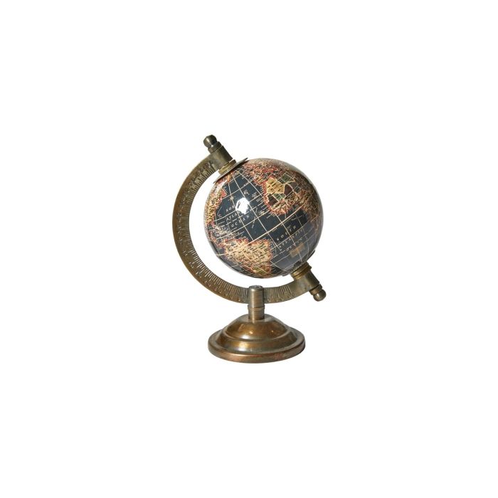 Globus sort med fod 15 cm høj