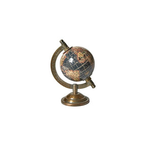 Globus sort med fod 15 cm høj