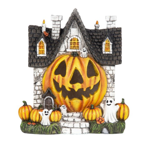 Halloweenhus med spøgelser