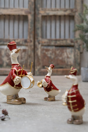 Julfigurer med instrument och andmotiv från Speedtsberg