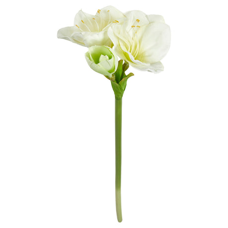 Konstgjord amaryllisstjälk med vita blommor, 62 cm lång från Speedtsberg