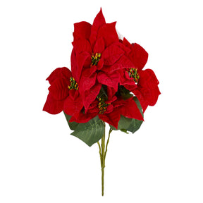 Konstgjord bukett med julstjärnor och flera blommor, 30 cm hög från Speedtsberg
