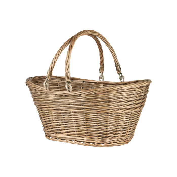 Opbevaringskurv i pil med to hanke fra Ib Laursen