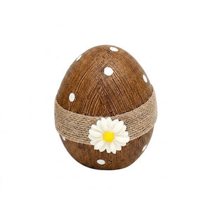 Påskägg med band och blomma