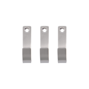 Meraki krokar i borstat rostfritt stål med silverfinish 3-pack