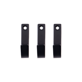 Meraki Knage i børstet sort stål 3-pak