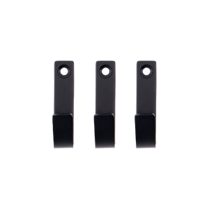 Meraki Knage i børstet sort stål 3-pak