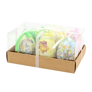 Påskeæg med søde motiver 6-pak