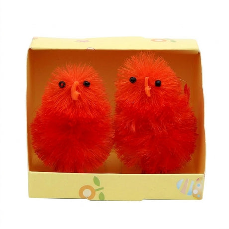 Chenille kycklingar i starka färger