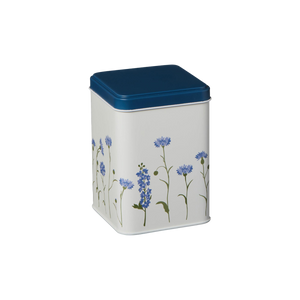 Ib Laursen kagedåse med blå kornblomster