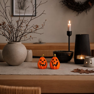Pumpa med LED-ljus 8 cm hög