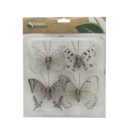 Sommerfugle på  klips 4-pak