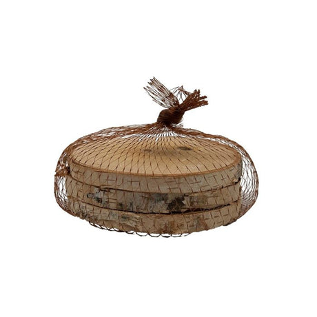 Træskiver i birk 9 cm i dia 3-pak