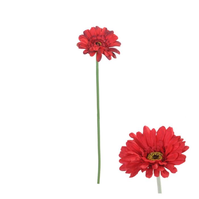 Gerbera blomsterstilk rød 55 cm