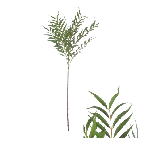 Stilk med grønne kunstige blade