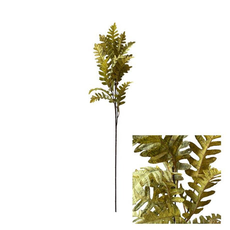 Gren med grønne egeblade