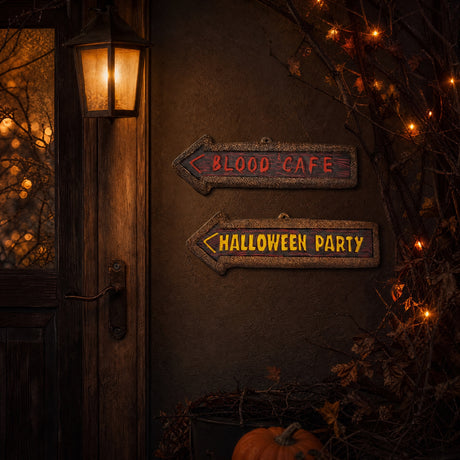 Halloween dörrskylt plast