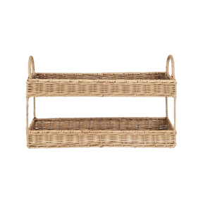 Flettet rattanbakke i to etager fra Ib Laursen