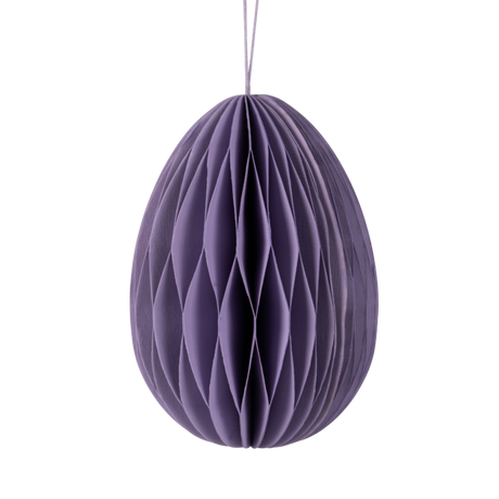 Påskeæg i papir lavendel 13 cm