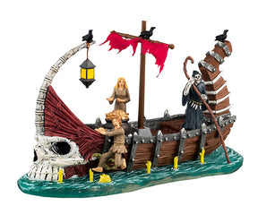 Ferry On River Styx vikingebåd til Halloween fra spooky Town