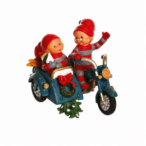 Bäbistomtar på motorcykel