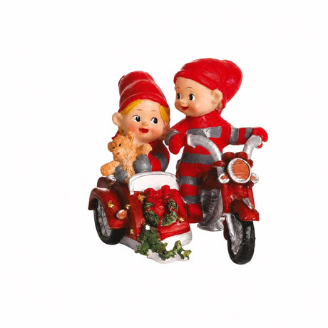 Bäbistomtar på motorcykel