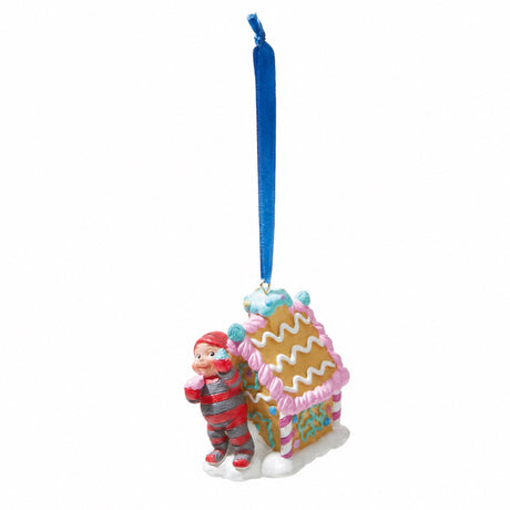 Bäbistomte i pepparkakshus 