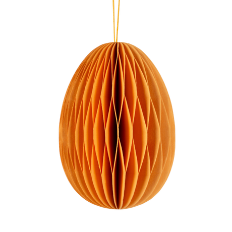 Påskeæg i papir fersken 7,5 cm