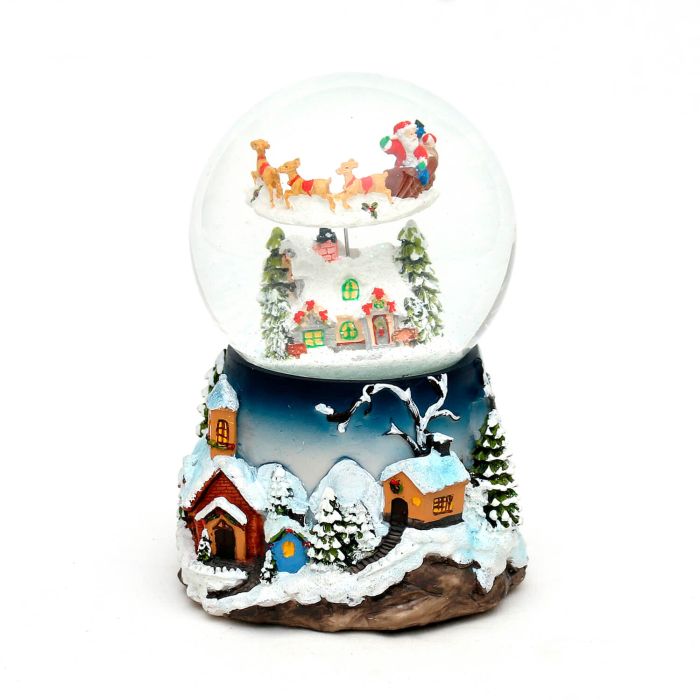 Snekugle Julemanden på kanetur