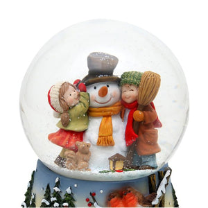 Snöglob Snögubbe och barn