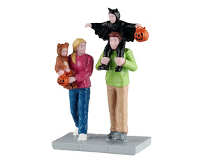 Neighborhood Trick-Or-Treaters figur til Halloween by og pynt