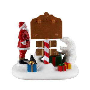 North Pole Countdown set fra bagsiden af 