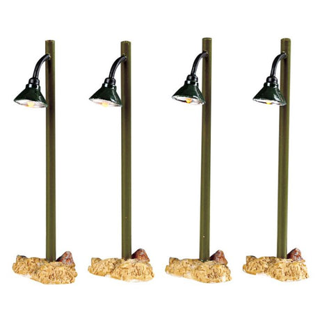 Rustic Street Lamp Set Of 4