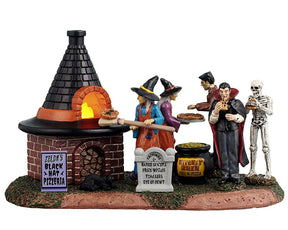 Zelda's Black Hat Pizzeria figurer til Halloween fra Lemax