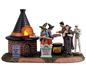 Zelda's Black Hat Pizzeria figurer til Halloween fra Lemax