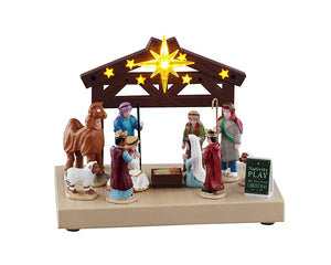 Nativity Play fra Lemax til julebyen
