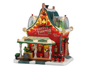 Festive Tidings Nursery hus til juleby fra Lemax