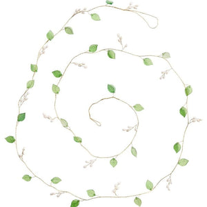 Guirlande m/grønne blade 