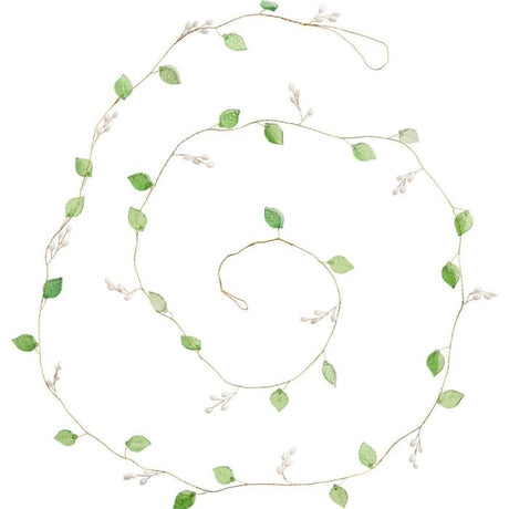 Guirlande m/grønne blade 