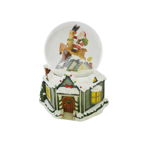 Snekugle julemand på taget