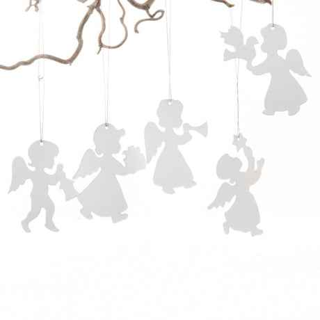 Engle i karton 15 cm høje 5-pak