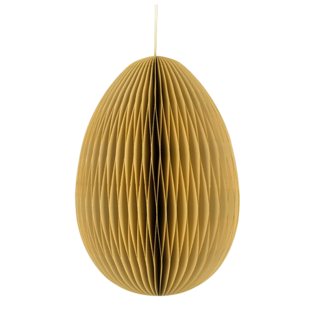 Påskeæg i papir gult 7,5 cm