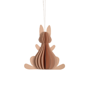 Påskehare i papir rosa