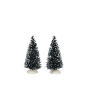 Luville Grantræ med sne 10 cm høje 2-pak 