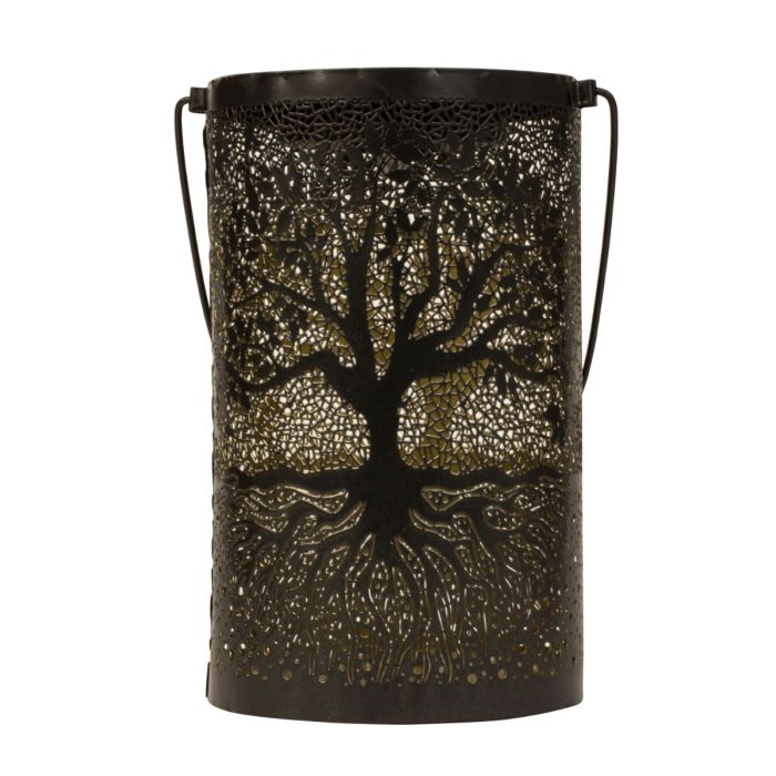 Solcellelampe med livets træ